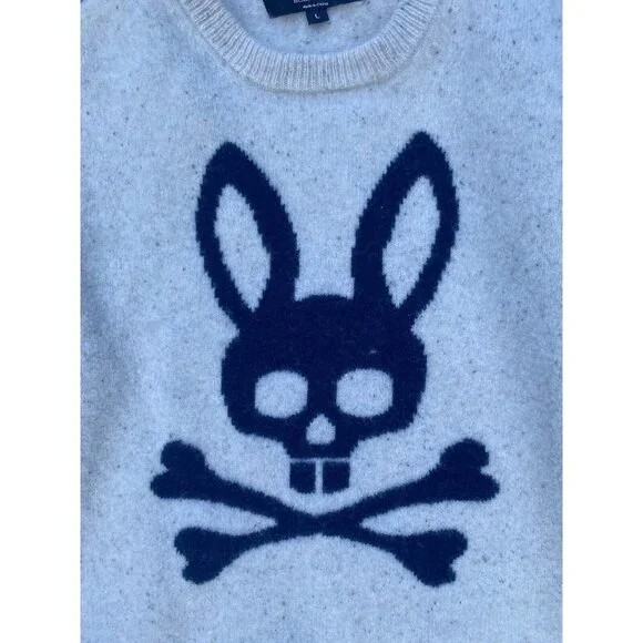 PSYCHO BUNNY SWEATER BEIGE Size Large